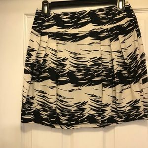Silence & Noise Black & Cream Circle Mini Skirt